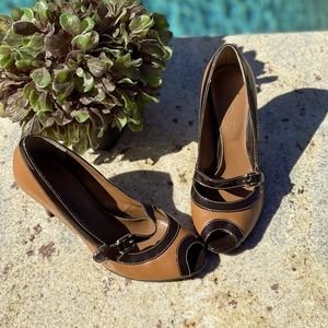 Etienne Aigner Peep Toe Heels